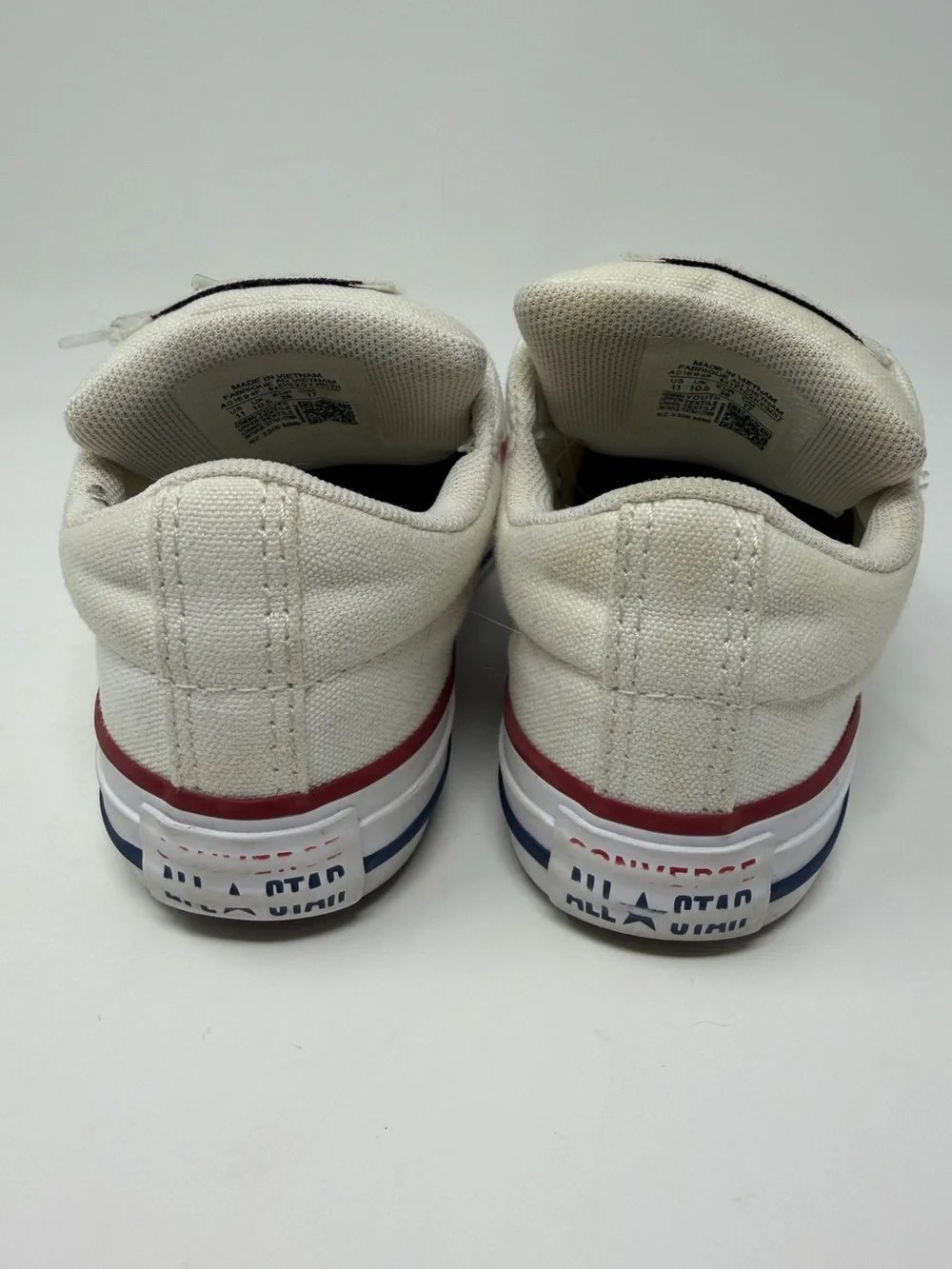 Converse Kids' White Canvas Low-Top Sneakers - All Star Sz. 11y